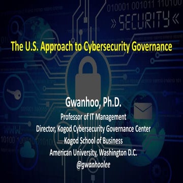 U.S. Approach to Cybersecurity Governance