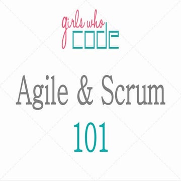 Gwc agile and scrum