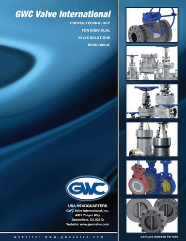 GWC Valve International Brochure