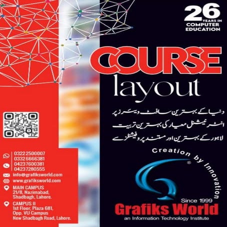 Course layout of computer courses by Grafiks World | PDF