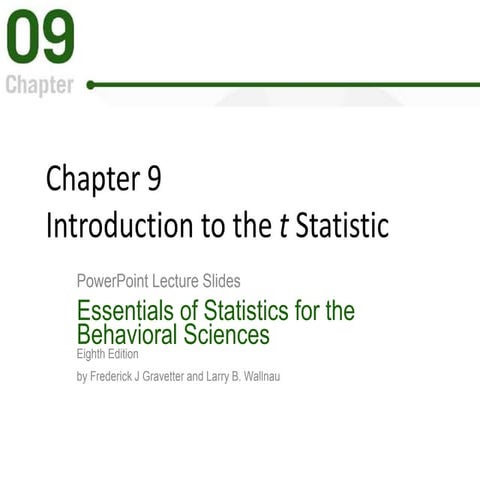 Introduction to the t Statistic