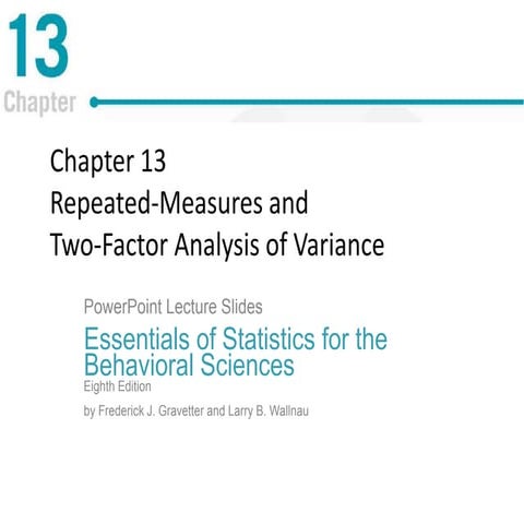 Repeated-Measures and Two-Factor Analysis of Variance
