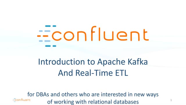 kafka for db as postgres