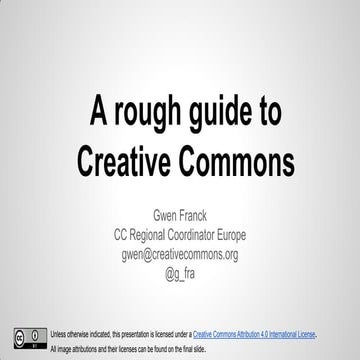 Gwen Franck at Creative Commons Ireland event 