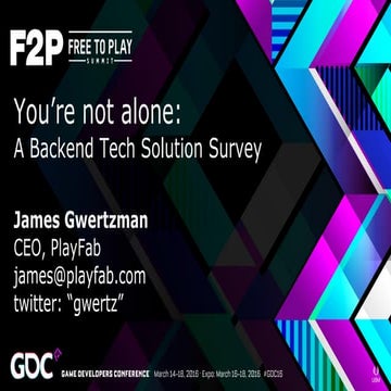 You're not alone: A Backend Tech Solution Survey