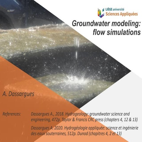 Groundwater modeling and flow simulations