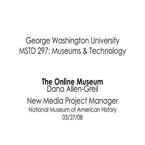 The Online Museum
