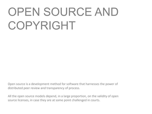 open source and copyright
