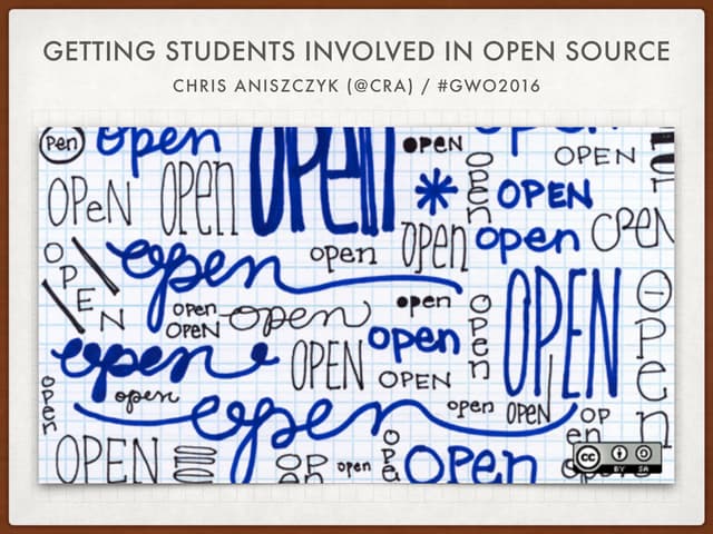 Getting Students Involved in Open Source