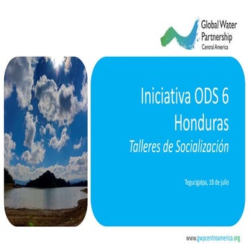 Socialización Iniciativa ODS 6 en Honduras