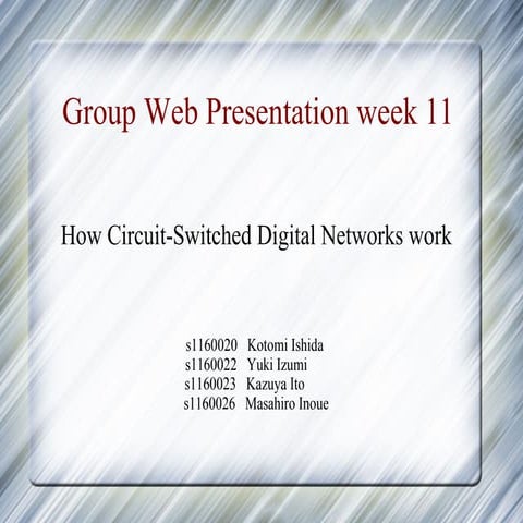 Group Web Presentation week 11 | PPT