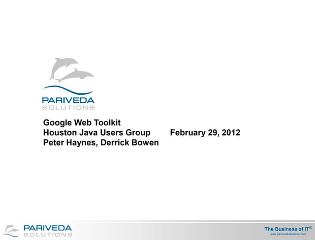 GWT HJUG Presentation
