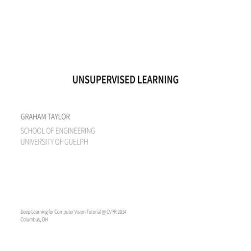 gwt_unsupervised_learning notes for unsupervised learning