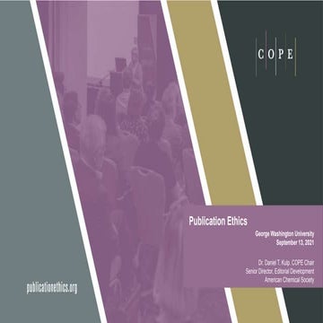 September 20, 2021, George Washington University: Ethics class