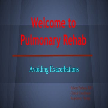 Lecture 7:  COPD Exacerbations