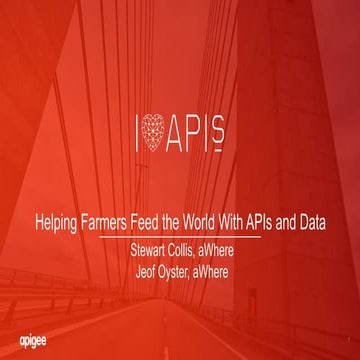 Helping Farmers Feed the World with APIs and Data