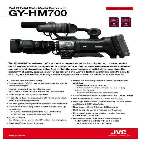 JVC GY-HM700E