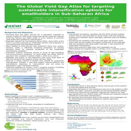 The Global Yield Gap Atlas for targeting sustainable intensification options ...