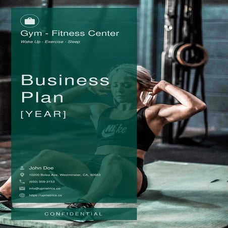 Gym Business Plan Example  