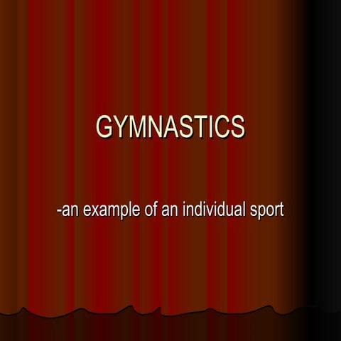 Gymnastics For Demonstration teaching by Edgardo Paule