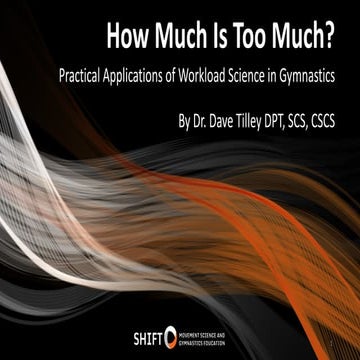 How Much is Too Much for Young Gymnasts? PDF Slides