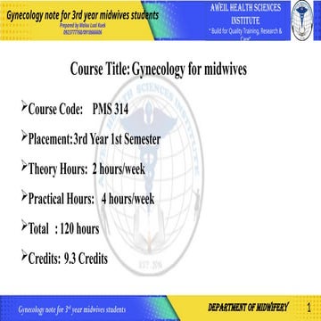 Gynaecology for midwives Preapre by Malou Lual.pptx