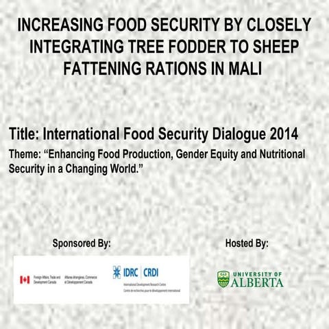 Sustainable Food Production: Increasing Food Security by Closely Integrating ...