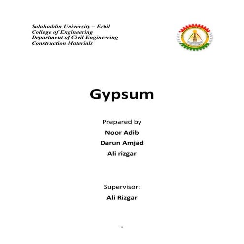 Gypsum: all things you should know