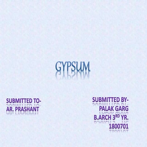 Gypsum