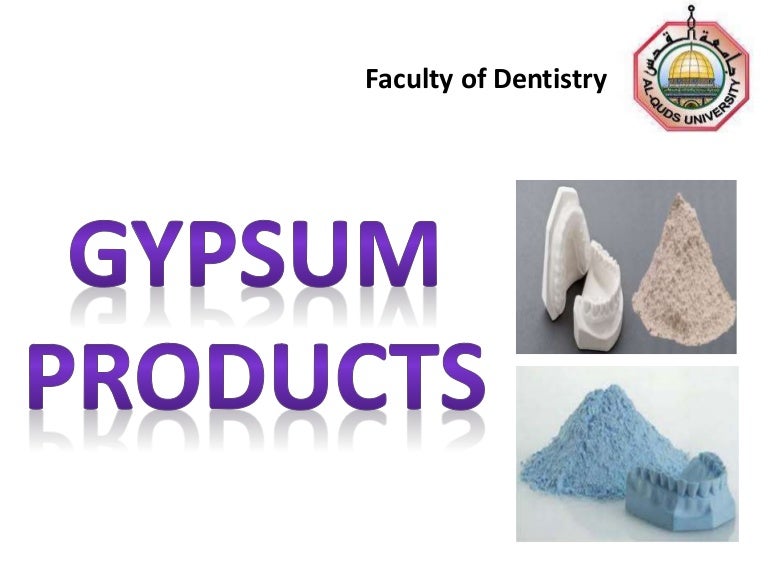 Gypsum products