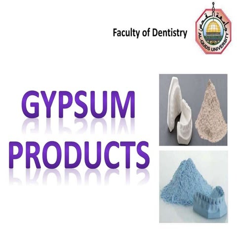 Gypsum products