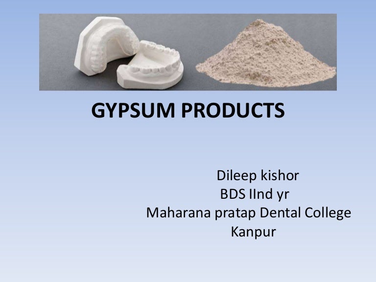 Gypsum products