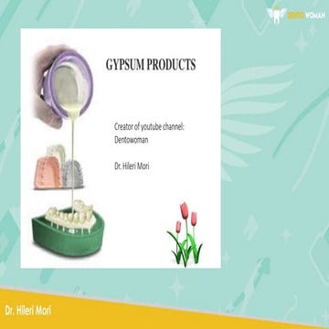 Gypsum products