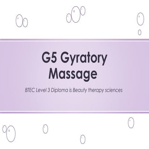 Gyratory massage 2015
