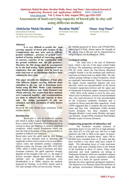 Soil sheet pile interaction part ii numerical analysis and simulation ...