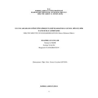 Gözetim şirketleri