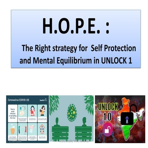 H.o.p.e.: The right strategy for self protection and mental equilibrium in un...