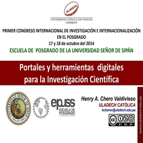 H chero - herramientas y portales digitales para la investigación científica