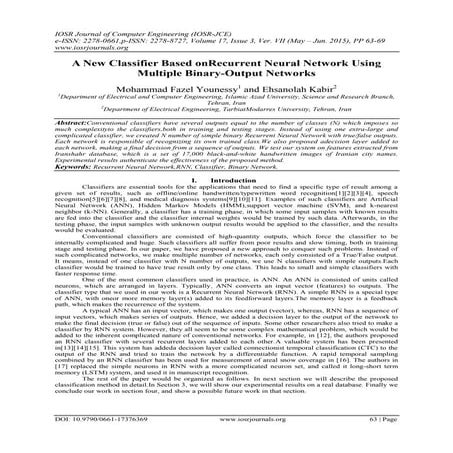 A New Classifier Based onRecurrent Neural Network Using Multiple Binary-Outpu...