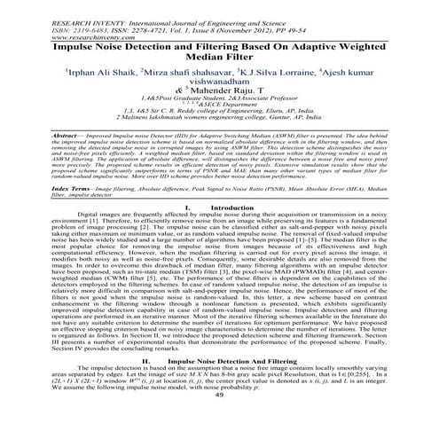Research Inventy : International Journal of Engineering and Science is publis...