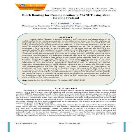 Quick Routing for Communication in MANET using Zone Routing Protocol