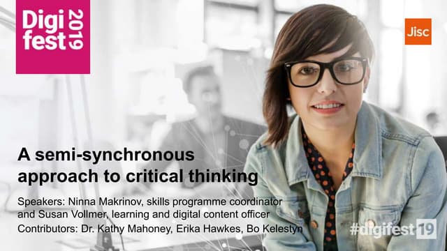 A semi-synchronous approach to critical thinking