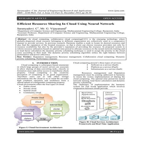 Efficient Resource Sharing In Cloud Using Neural Network