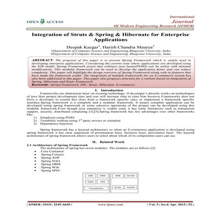 Integration of Struts & Spring & Hibernate for Enterprise Applications ...