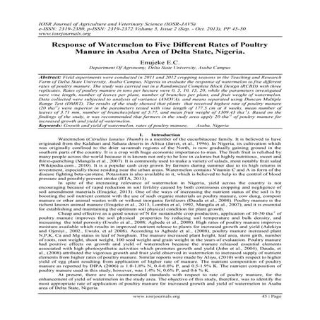 Isolation Of Salmonella Gallinarum From Poultry Droppings In Jos Metropolis, ...