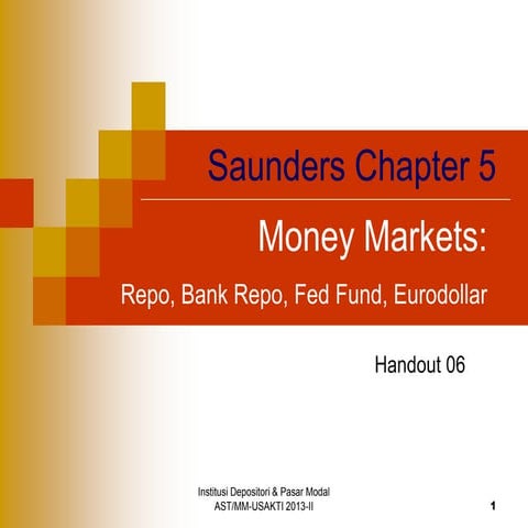 H06 s ch 05-money market -sept2013 | PPT