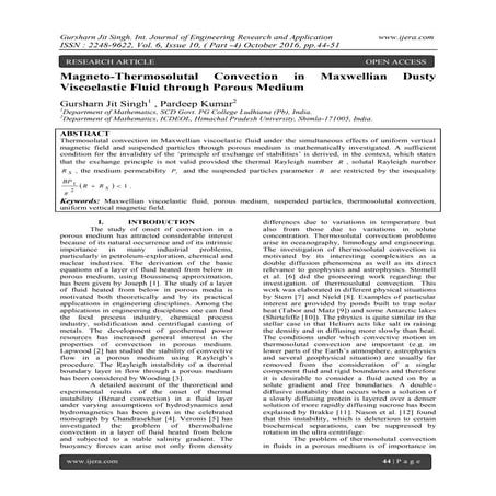 Heat and mass transfer on mhd flow through a porous medium | PDF