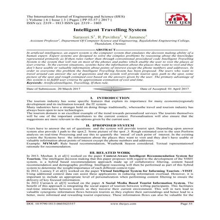 Intelligent Travelling System