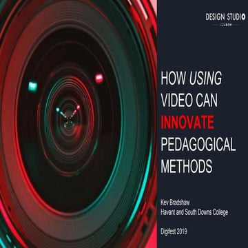 How digital video innovates pedagogical methods