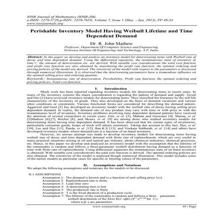 Perishable Inventory Model Having Weibull Lifetime and Time Dependent Demand